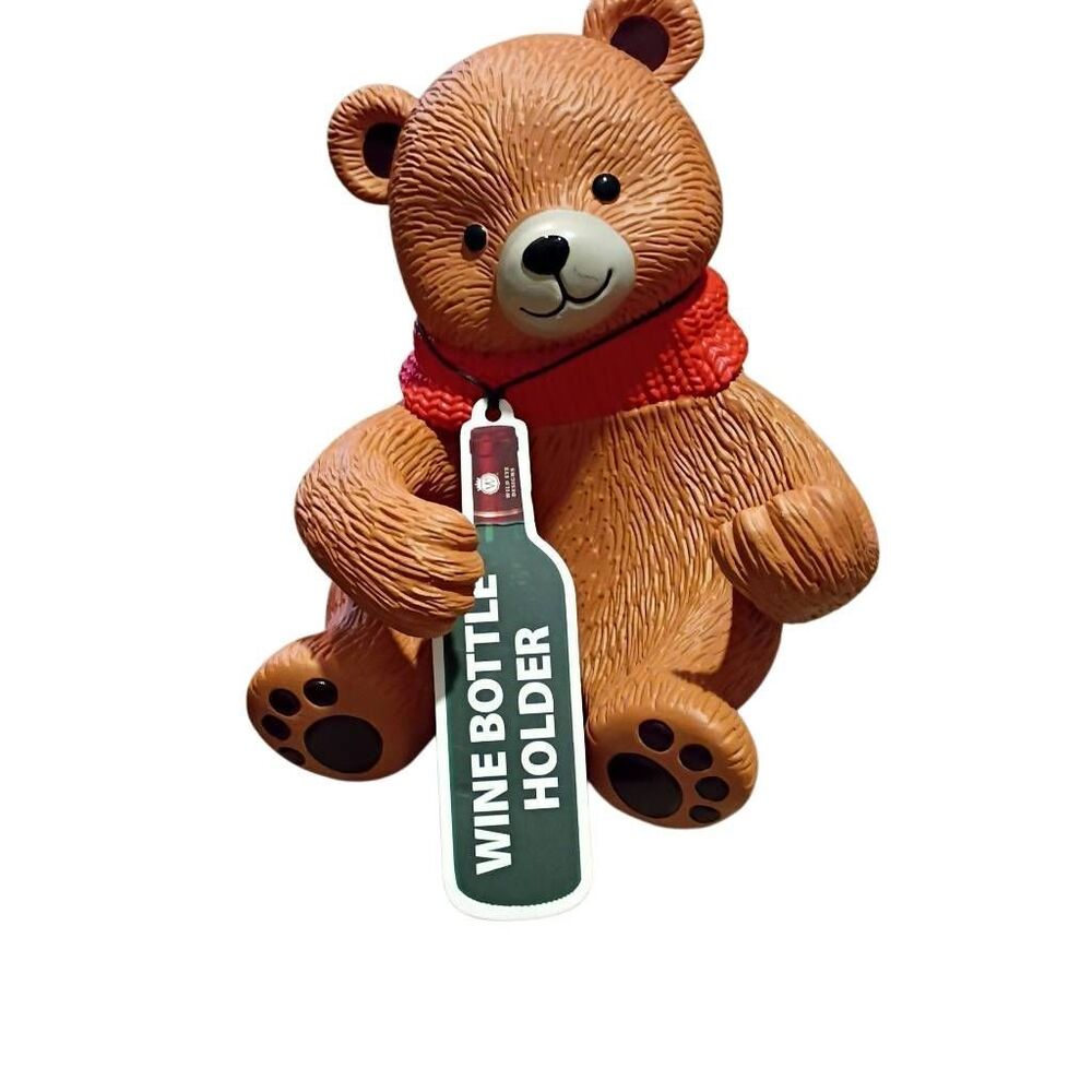 Wild Eye Designs Teddy Bear Wine Holder NWT